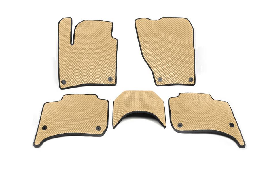 Porsche Cayenne 2010-2017 Alfombrillas EVA (Beige) Image