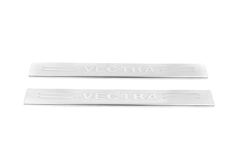 Opel Vectra B 1995-2002 Protector de estribos Carmos (2 uds, acero inoxidable) Image