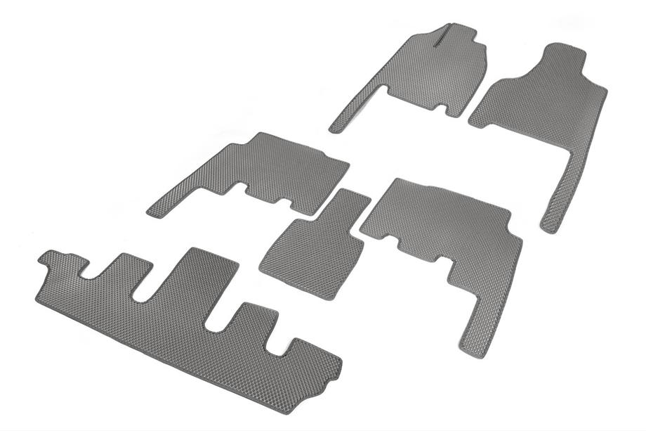 Chrysler Voyager 2001-2007 Alfombrillas (3 filas, EVA, grises) Image