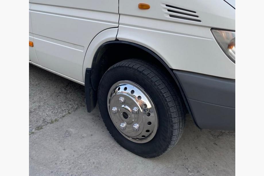 Mercedes Sprinter W901/902/903/904/905 1995–2006 Tapacubos de acero inoxidable Exclusive V2 R15 (2 piezas) Foto 1