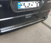Mercedes Viano 2004-2014 Protector de parachoques trasero con borde (Carmos V2, acero inoxidable) foto 2