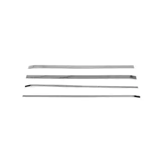 Molduras de acero inoxidable para puertas correderas (4 uds.) foto 3