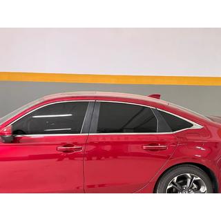 Molduras inferiores de ventanas acero inoxidable (8 uds) Honda Civic Sedan 2021- foto 1