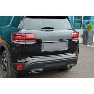 Moldura cromada sobre la matrícula (acero inoxidable) Citroen C5 Aircross 2017-2025 foto 4
