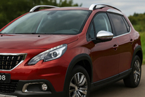 Peugeot 2008 2013-2019 Cubiertas de Espejos 2016-2019 (2 uds, Acero Inoxidable) foto 3