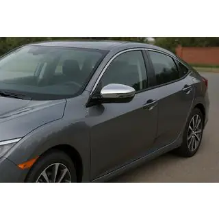 Cubiertas de Espejos (2 uds, Acero Inoxidable) Honda Civic Sedan 2021- foto 1
