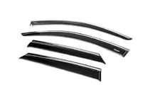 Volkswagen T-Roc 2017-2025 Deflectores de Ventana con Moldura Cromada (4 uds., Niken) foto 2