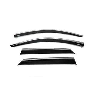 Deflectores de Ventana con Moldura Cromada (4 uds., Niken)