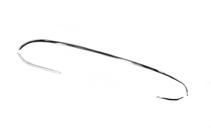 Mercedes C-class W205 2014-2021 Protector de borde de parachoques trasero V2 acero inoxidable foto 3