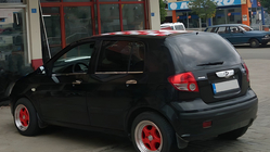 Hyundai Getz 2002- Molduras exteriores de ventanas acero inoxidable (6 piezas) foto 4