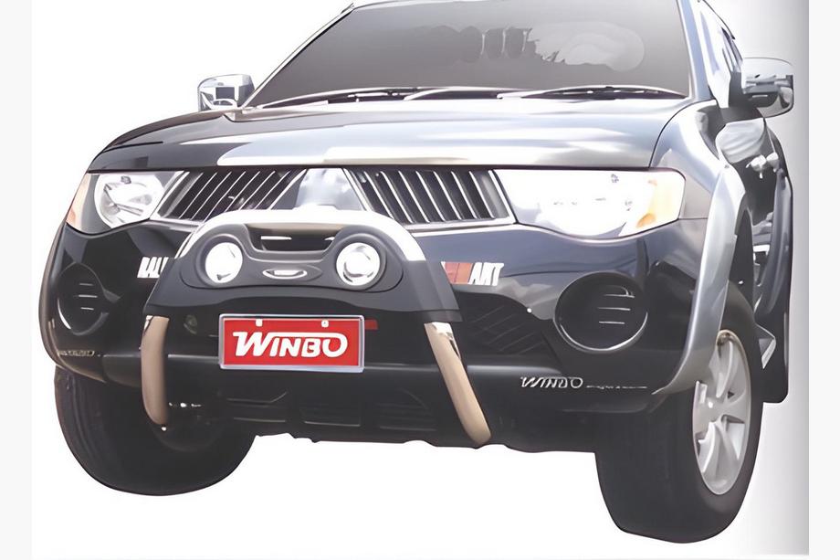 Mitsubishi L200 2006-2015 Defensa delantera A124551 sin soportes (acero inoxidable) Image