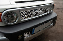 Toyota FJ Cruiser 2006-2022 Cubiertas cromadas para parrilla (acero inoxidable) foto 5