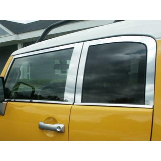Juego de molduras para ventanas acero inoxidable 16 piezas Toyota FJ Cruiser 2006-2022 foto 4