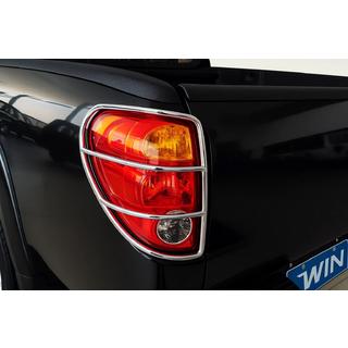 Protectores de pilotos traseros (acero inoxidable, 2 uds) Mitsubishi L200 2006-2015 foto 1