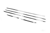 Mercedes E-class W213 2016-2023 Molduras de puerta cromadas Tipo-2 (6 uds, acero inoxidable) foto 3