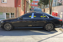Mercedes S-class W223 2020- Cubiertas de pilares en acero inoxidable foto 1