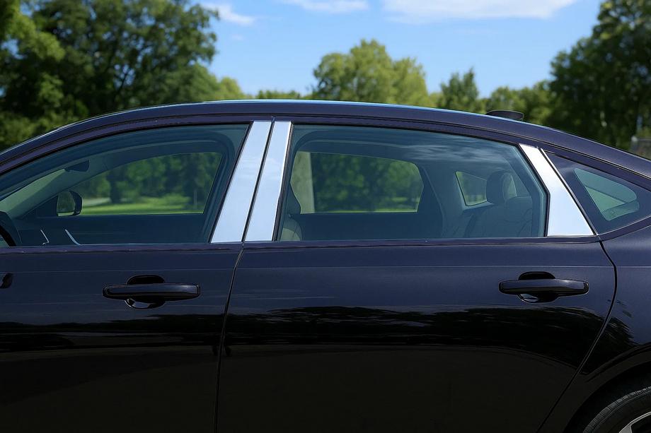 Volvo S90/V90 2016- Cubiertas de pilares de puerta en acero inoxidable (6 piezas) Foto 2