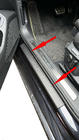 Volkswagen Passat B6 2006-2012 Protecciones de umbral DDU (4 uds, plastico) foto 4