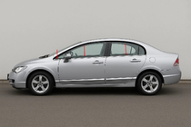 Honda Civic Sedan VIII 2006-2011 Molduras inferiores de ventana acero inoxidable (6 uds) foto 1