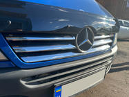 Mercedes Sprinter W901/902/903/904/905 1995–2006 Cubiertas de rejilla anchas (2002-2006, 6 piezas, acero inoxidable) foto 1